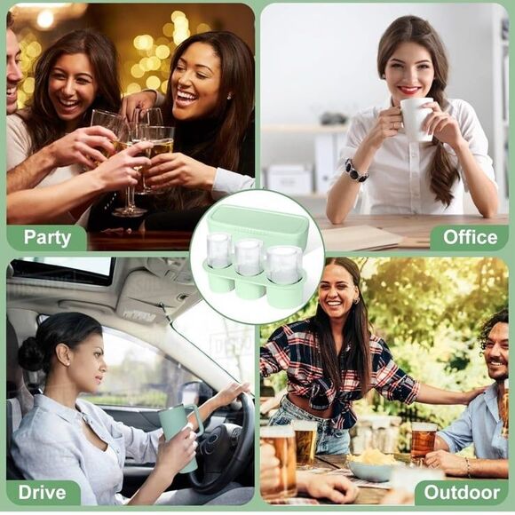 Ice tray for Stanley Cups high quality silicone BPA free dishwasher safe NIB 40 - Picture 2 of 12